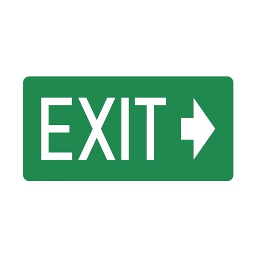 Exit Sign Arrow Right
