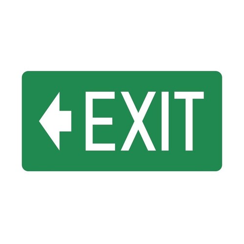 Exit Sign Arrow Left