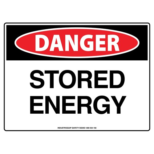 Danger Sign - Stored Energy