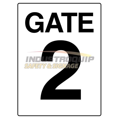 Gate 2 Construction Site Gate Signs