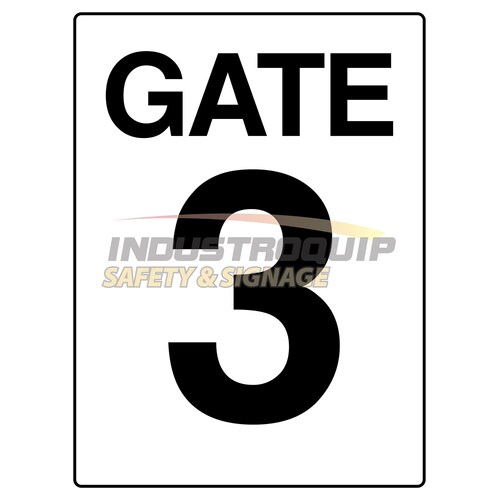 Gate 3 Construction Site Gate Signs