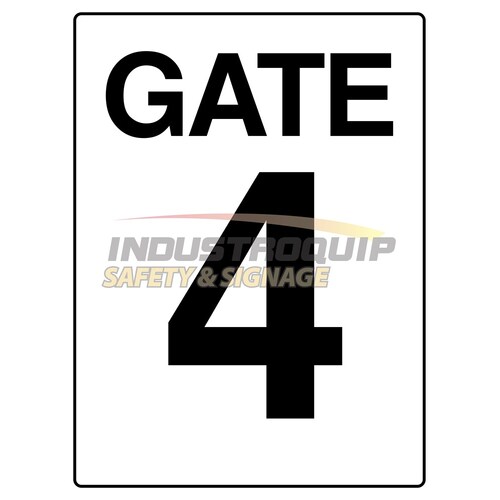 Gate 4 Construction Site Gate Signs