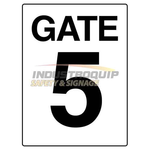 Gate 5 Construction Site Gate Signs