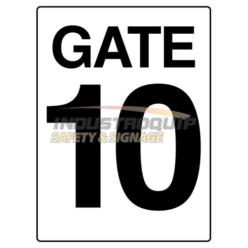 Gate 10 Construction Site Gate Signs