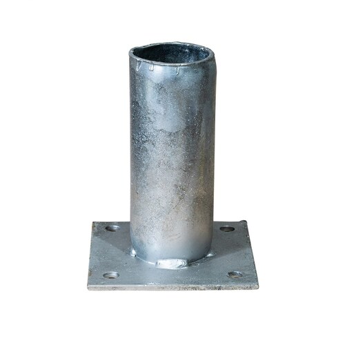 Surface Mounted Sign Post Base Plate Including Wedge