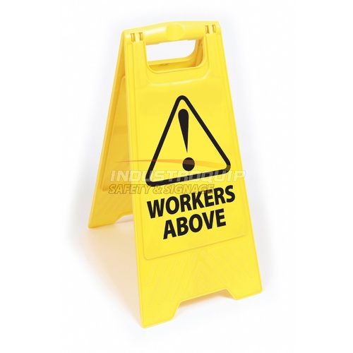 Warning Workers Above Floor Sign