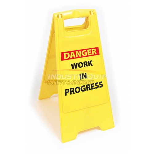Danger Work in Progress Floor Sign