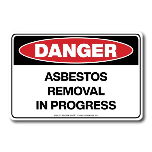Swing Stand Sign Only - Danger Asbestos Removal In Progress