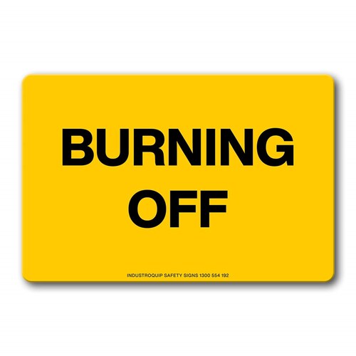 Swing Stand Sign Only - Burning Off