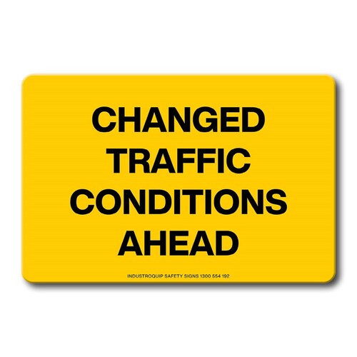 Swing Stand Sign Only - Changed Traffic Conditions Ahead
