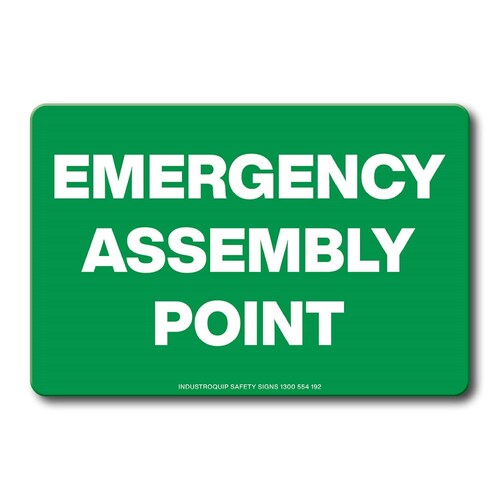 Swing Stand Sign Only - Emergency Assembly Point