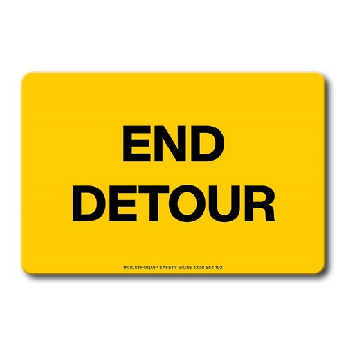 Swing Stand Sign Only - End Detour