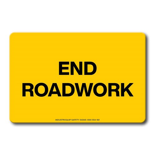 Swing Stand Sign Only - End Roadwork