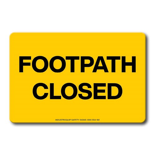 Swing Stand Sign Only - Footpath Closed