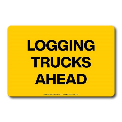Swing Stand Sign Only - Logging Trucks Ahead