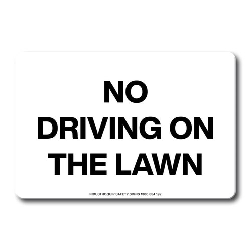 Swing Stand Sign Only - No Driving On The Lawn