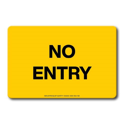 Swing Stand Sign Only - No Entry