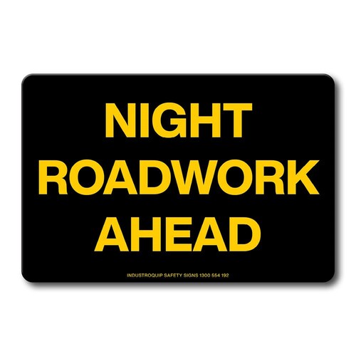 Swing Stand Sign Only - Night Roadwork Ahead