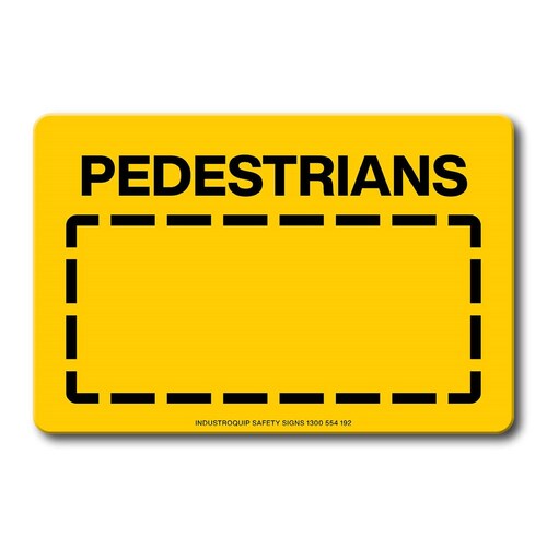 Swing Stand Sign Only - Pedestrians
