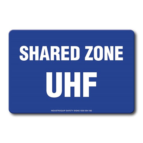 Swing Stand Sign Only - Shared Zone UHF