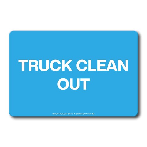 Swing Stand Sign Only - Truck Clean Out