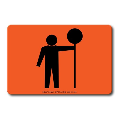 Swing Stand Sign Only - Traffic Controller (Orange)