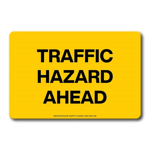 Swing Stand Sign Only - Traffic Hazard Ahead