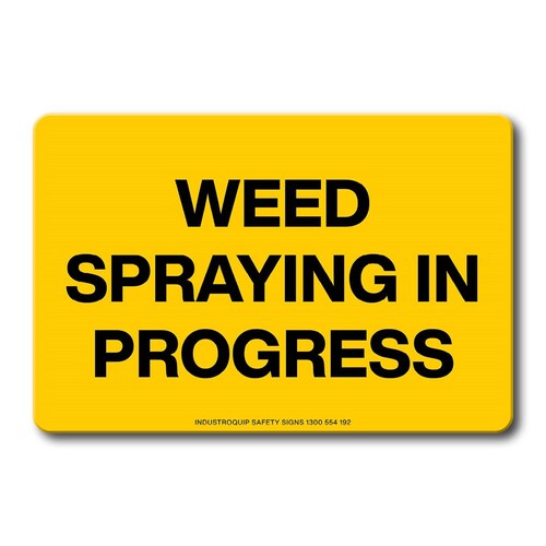 Swing Stand Sign Only - Weed Spraying In Progress
