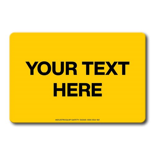 Swing Stand Sign Only - Your Text Here