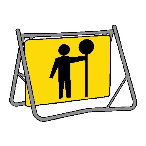 Swing Stand & Sign - Traffic Controller - 1200 x 900mm