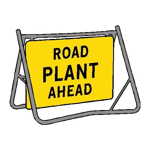 Swing Stand & Sign - Road Plant Ahead - 1200 x 900mm