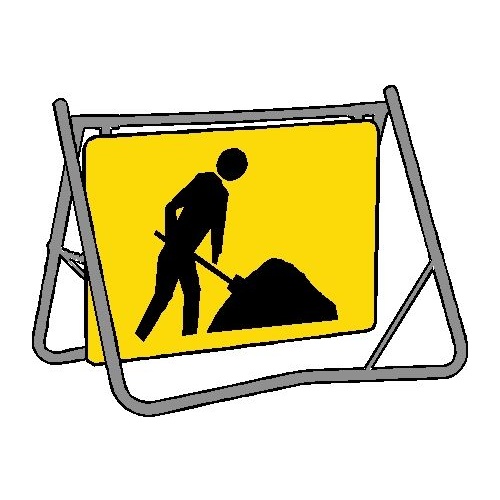 Swing Stand & Sign - Worker Symbol