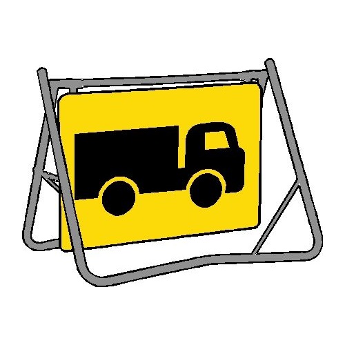 Swing Stand & Sign - Truck Symbol  - 900 x 600mm