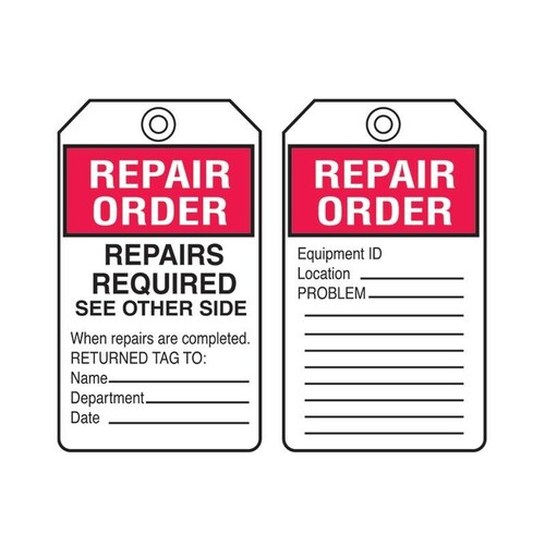 Repair Order Tags