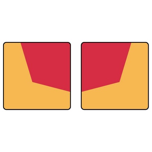 Rear Marker Plates S/A Class 1 Signs - No text