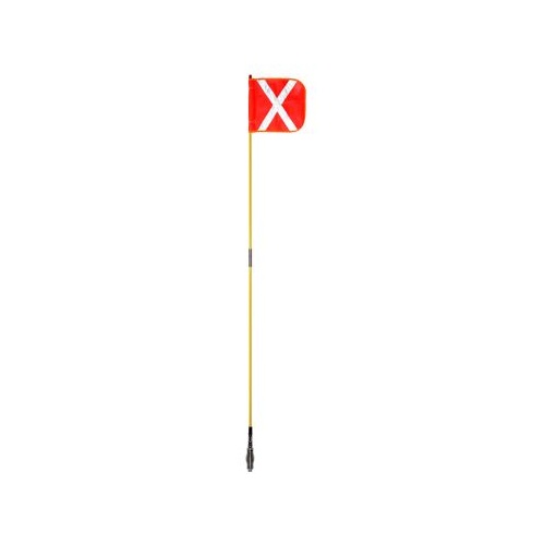 Exoguard™ 1.2 Metre Premium Mining Whip Flag including all and Fittings