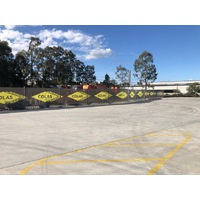 New Fence Banner Mesh at Colas Yatala Qld