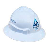 What is the lead time for printed logo hard hats?