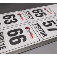 What is the lead time for custom safety signs?